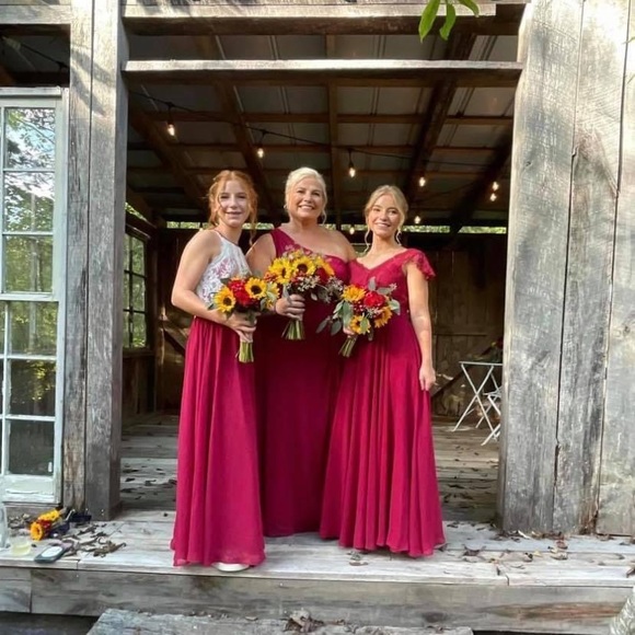 COPY - Azazie size 18/18W Brooke Style burgundy dress. - Picture 8 of 8